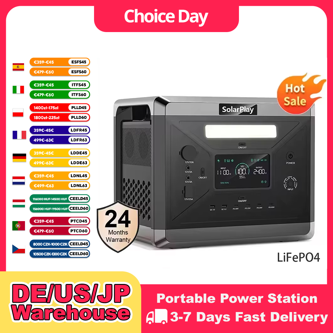 Solar Emergency Charger - Портативная электростанция SOLARPLAY Q2501 для кемпинга
