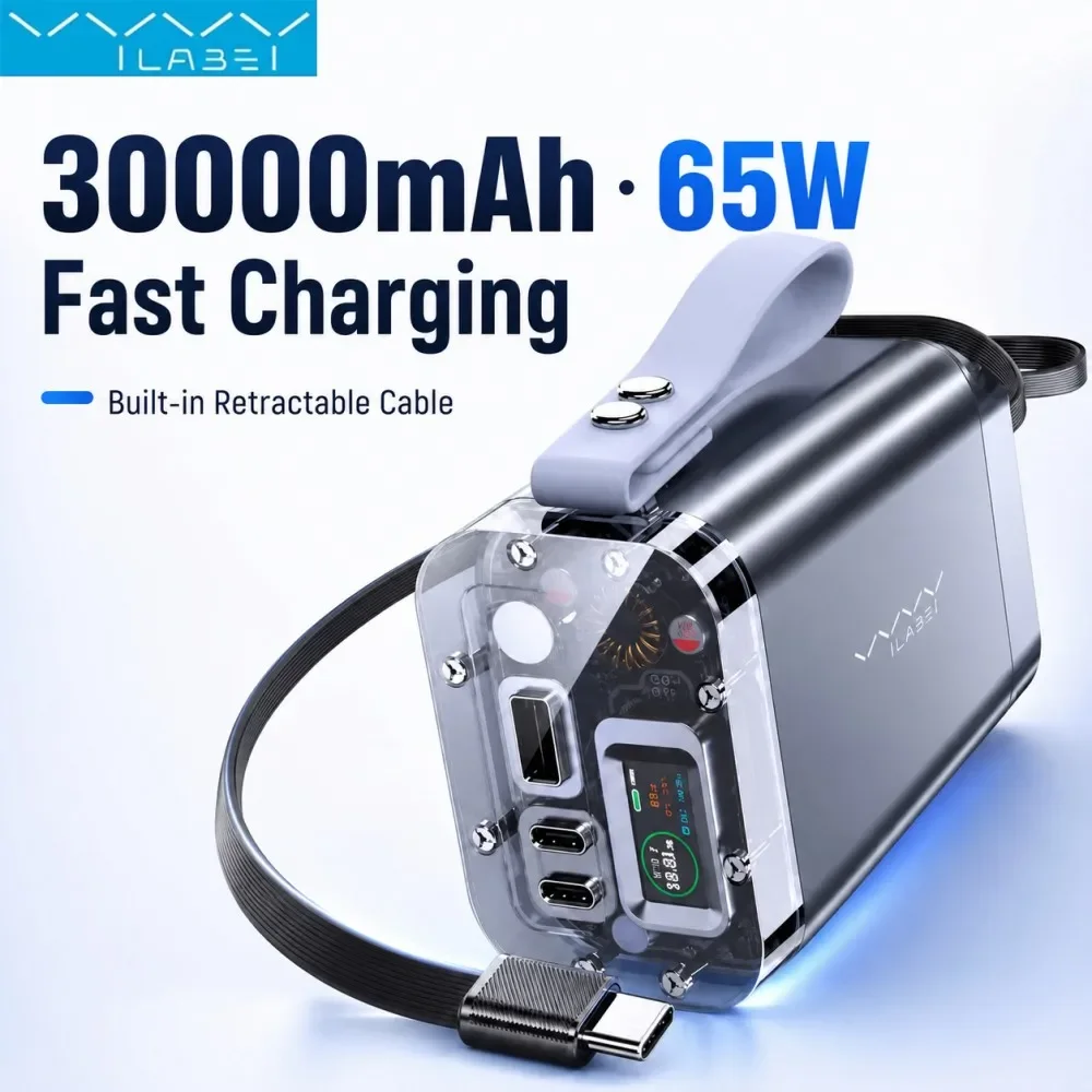 Solar Emergency Charger - Vyvylabs, портативный аккумулятор емкостью 30000 мАч,