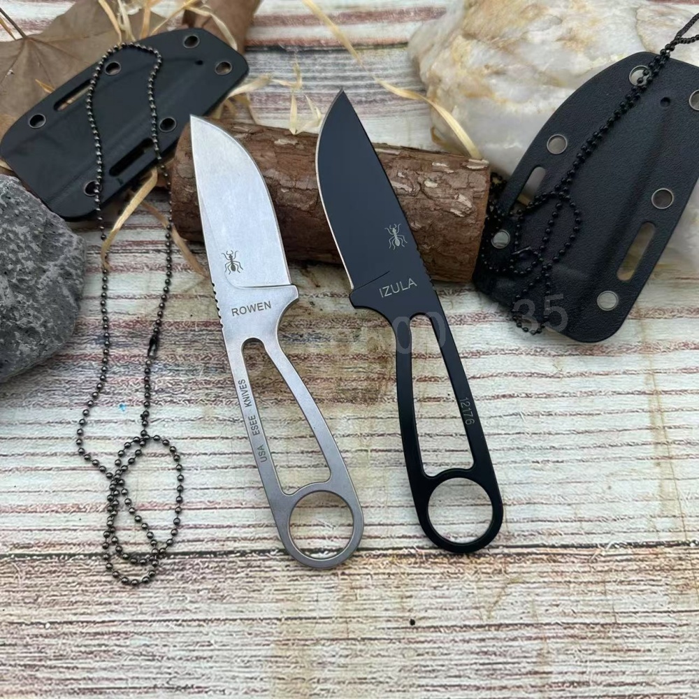 Bushcraft Knife Fixed - IZULA высокопрочный прямой нож D2 стальной