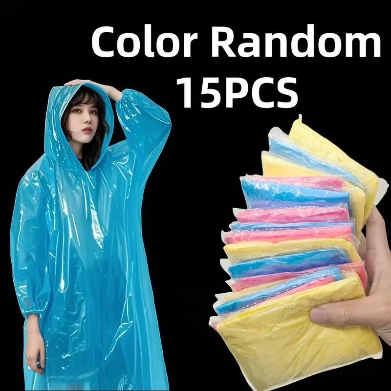 15/30 шт. одноразовых прозрачн – обзор и цена Emergency Poncho Rain